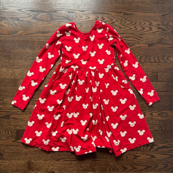 Hanna Andersson Disney Mickey Mouse Red Super Soft Skater Dress | 10 (140) - Picture 1 of 9